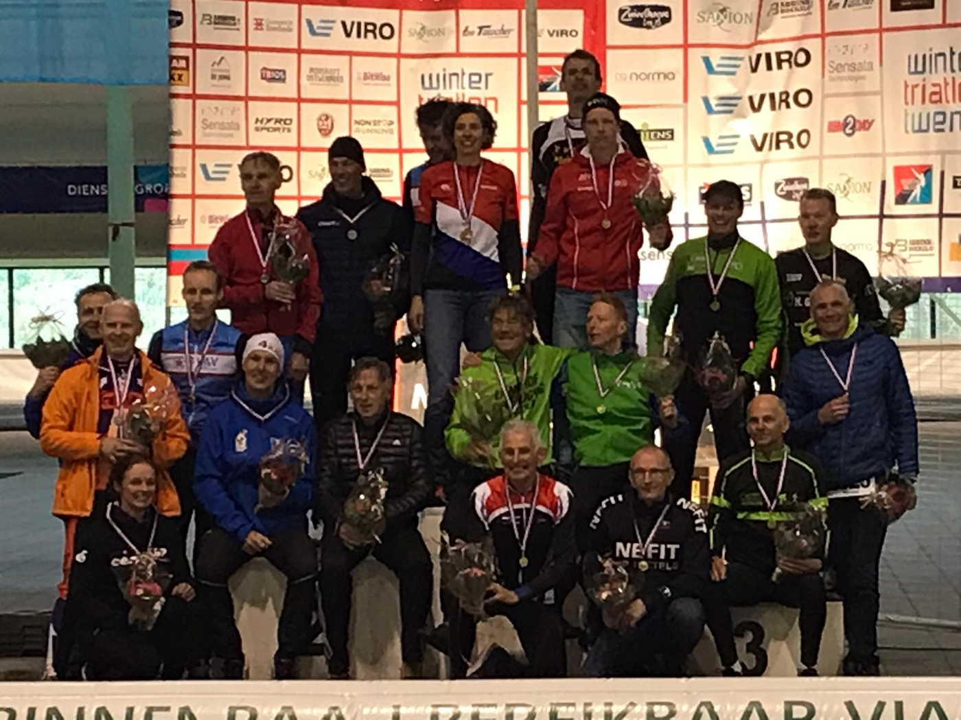 Gerard Ypma Nederlands kampioen Wintertriathlon